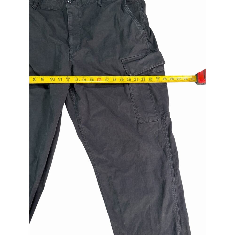 Uniqlo U Men's Black Cotton Twill Cargo Pants XXL  Relaxed Straight Pockets - Picture 2 of 9